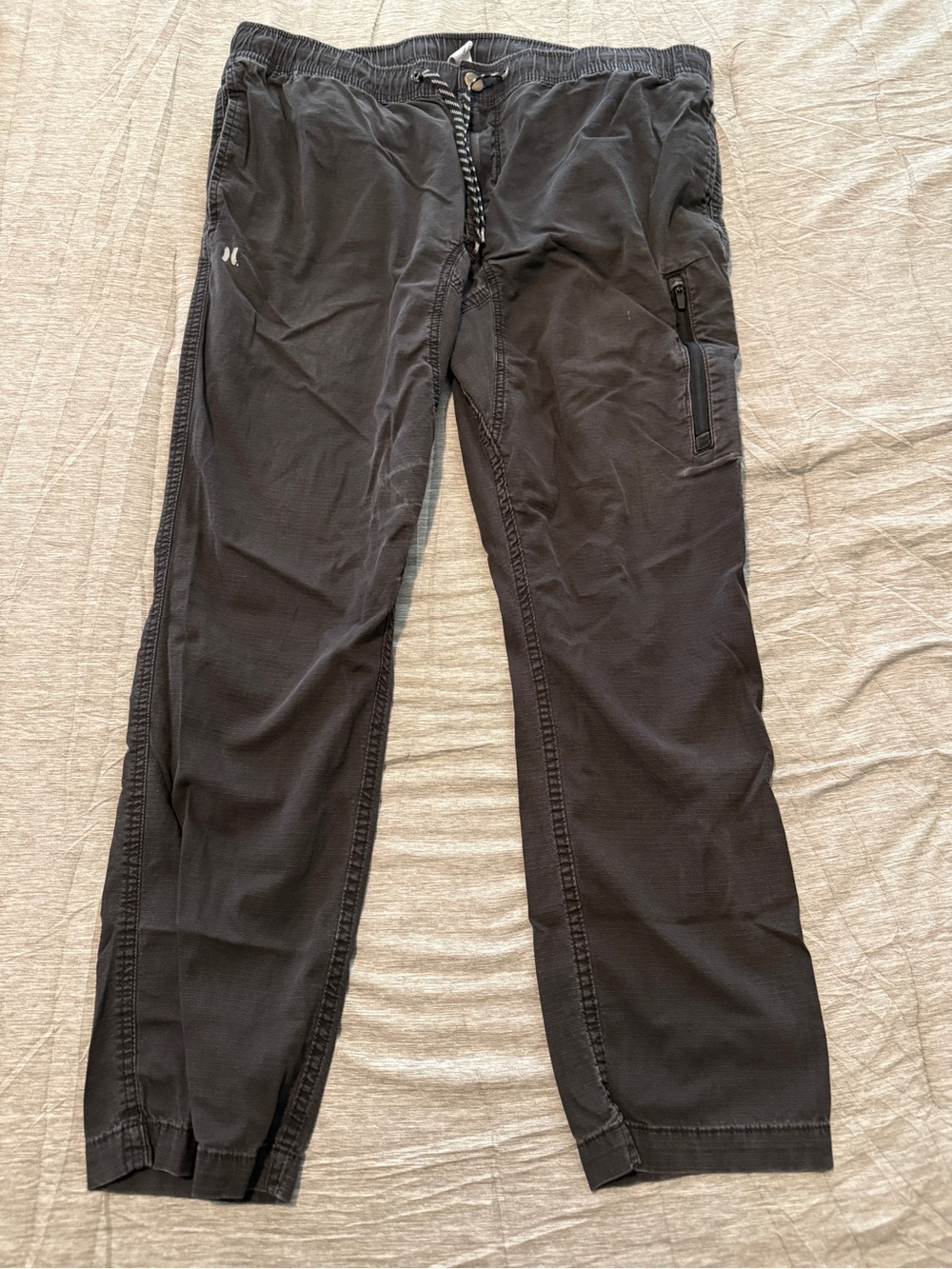 Hurley Black Men's Jogger Sweatpants with Zip Pocket